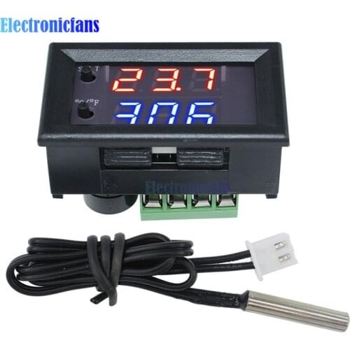 W1209WK -50-110C Digital LED Thermostat Temperature Controller Temp Relay Control Board Module 12V DC + Waterproof NTC Sensor