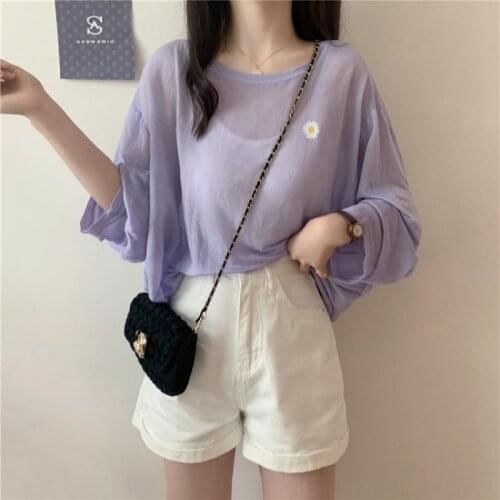 Cheap wholesale 2021 spring summer new fashion casual woman t-shirt lady beautiful nice women Tops female long sleeve Ay0108