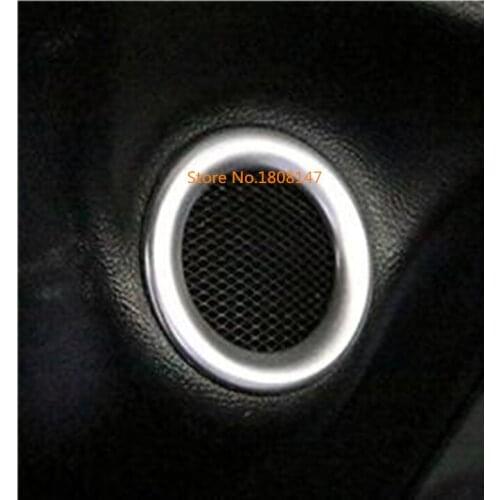For Jeep Grand Cherokee 2014 2015 2016 2017 2018 Car sticker body Inside BACK Rear Top Roof Speaker frame Trim Ring circle 2pcs