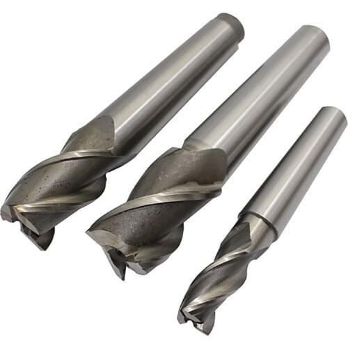 1PC K136 16/ 28/ 30 3Fulte Super hard taper shank end mill Taper Shank HSS cnc Milling Cutter Tool