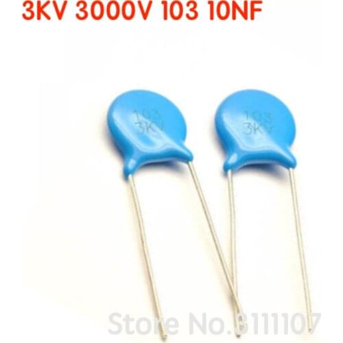 20PCS/LOT 103 3KV 10NF High voltage Ceramic Capacitor Assorted kit Assortment Set 10nF 103 3KV
