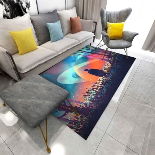 Area Rugs Dream Galaxy Black Hole 6 Patterns Kitchen Mat Living Room Bedroom Bathroom Decoration Printed Large Carpet