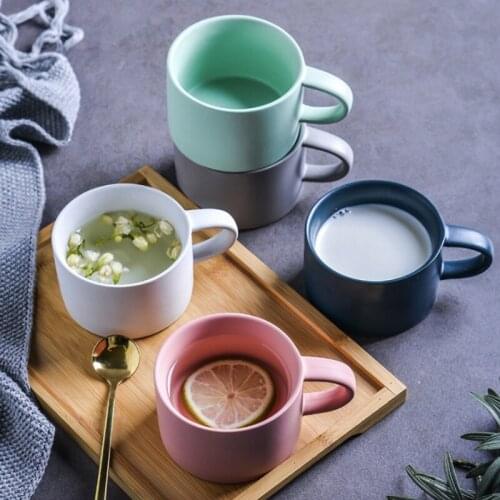 Lovely Nordic Mug Creative Ceramic Water Milk Tea Coffee Yogurt Mug Best Cup House Gift For Man Women Home