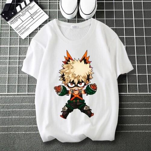 My Hero Academia Asui Tsuyu Graphics Print summer T-Shirt Round Collar Short Sleeve Modal Unisex Tee