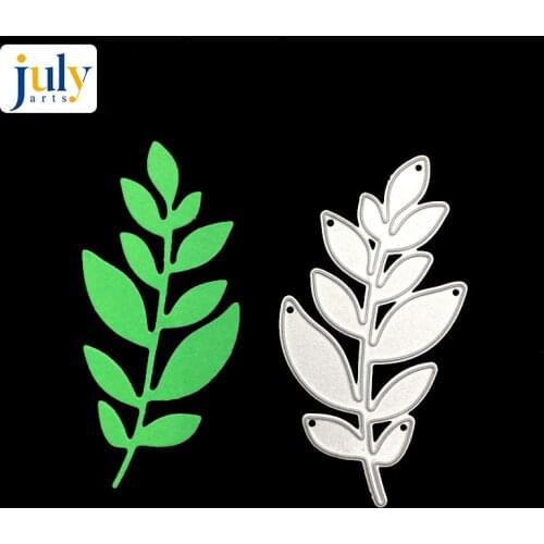 Julyarts Leaves Dies Metal Cutting Dies Scrapbooking Dies Metal Die Cuts Background for Gift DIY Embossing DIY 35*67mm