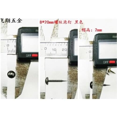 Hardware 8mm*20mm upholstery tacks decorative tacks thread rubbing foam nail smooth surface nail antiques threaded rivet