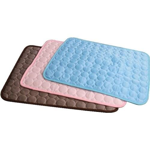 Dog Mat Cooling Summer Ice Pad Mat for Dogs Cat Blanket Silky Breathable Pet Dog Bed Summer Coolable Mat for Dogs
