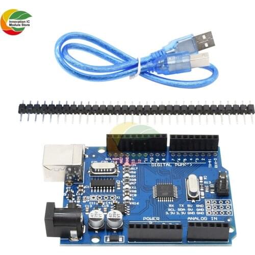 Ziqqucu CH340 CH340G R3 Expansion Board ATmega328P 16MHz with USB Type-B Cable Driver Module Replace Atmega16U2 for Arduino