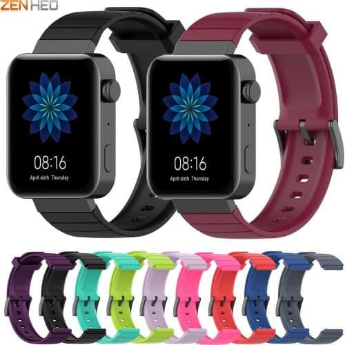 For Xiaomi Watch Strap Replacement Silicone Watchband for Xiaomi Mi Watch Band Smart Wristband Accessories