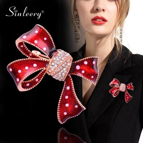 SINLEERY Brooches Bow On Clothes