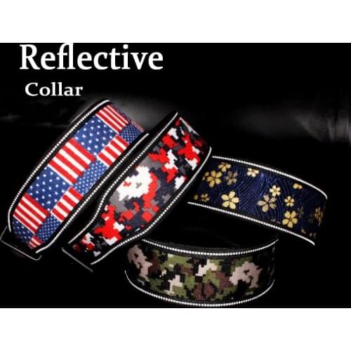 Reflective Large Dog Collar Dog Leash Summer Beach Waterproof Dog Chain glow in the dark Collar Coleira Para Cachorro Pitbull