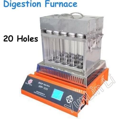 Kjeldahl Tester Intelligent Digestion stove Furnace Boiler LCD Display Aluminum Ingots Over Temperature Protein Tester