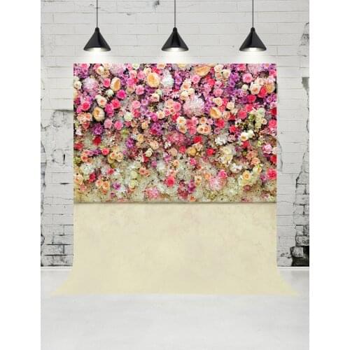 Vinylbds Pink Flower Walls Photography Backdrops Romantic Wedding Photo Studio Newborn Baby Background for Children Props