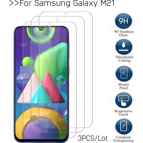 3/2/1 Pcs Tempered Glass For Samsung Galaxy M21 M 21 Screen Protector For Samsung M21 2020 M215F SM-M215F Protective Glass Film
