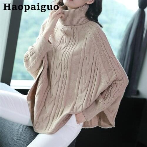 2019 Autumn Winter WomenT Urtleneck Thick Warm Knitted Sweater Casual Soft Jumper Modis Loose Solid Femme Elasticity Pullovers