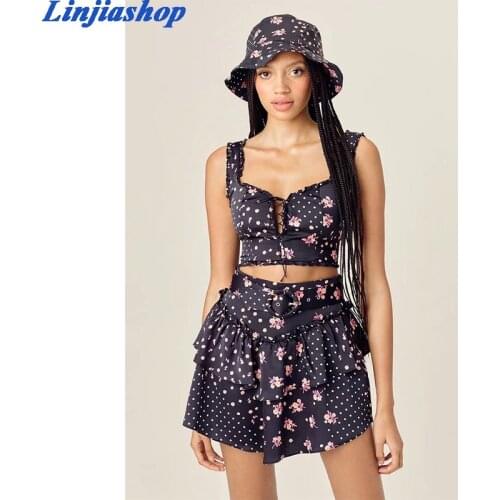 Black camis holiday summer tops sexy crop top hollow out floral print elastic tank tops women vestidos dropshipping