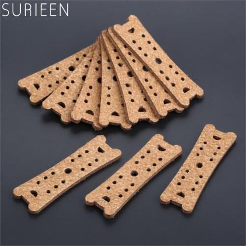 10 Pcs Hunting Microfiber Leather Slingshot Pouches Pouch For Outdoor Shooting Catapults Sling Shots Bow Replacements 60*15*17mm