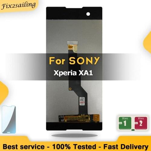 100% Tested For SONY Xperia XA1 XA 1 G3116 G3121 G3123 G3125 G3112 5.0 inch LCD Display Digitizer Assembly Touch screen Replacem