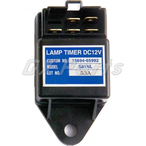 12VDC ​15694-65992 S81NL Timer Lamp Relay Time Fits Kubota Engine D722 D902 D1005 D1105 D1305 D1503 D1703