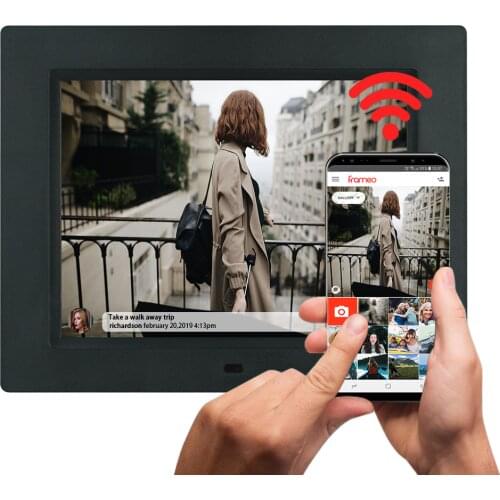 2021 new top ranking digital picture frame touch Screen 8.7 inch could Android wifi digital photo frame