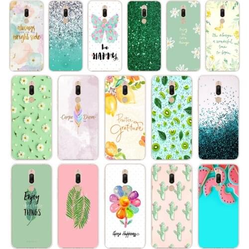 321FG Beautiful Emerald Green glitter gift Soft Silicone Tpu Cover phone Case for Meizu M5 M5C M5S Note M6 M6S M6T case