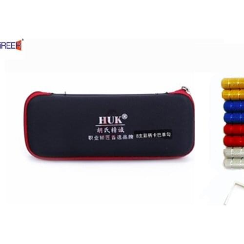 HUK 8 in 1 Colorful Dimple Kaba Tools Locksmith Kit 8+2 pcs for Kaba Locks repair locksmith tools