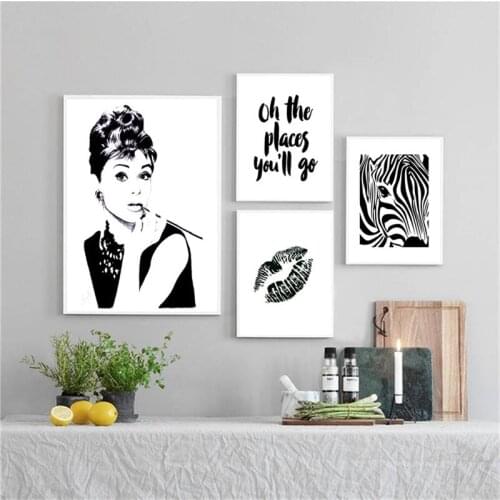 Abstract Nordic Canvas Art Painting Wall Art Home Decor Black White Geometry Figure Print Poster Living Room Minimalist Picture