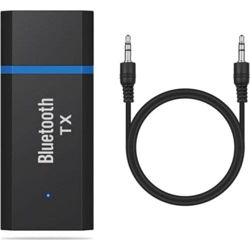 Bluetooth 5.0 Audio Receiver Transmitter USB Mini 3.5mm Jack AUX Stereo Wireless Adapter For TV Car PC Headphones
