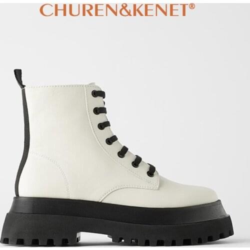 Brand Designer Women White Platform Boots 2021 Chunky Heels Warm Fur Winter Ankle Boots for Women Stylish Side Zip Shoes Woman