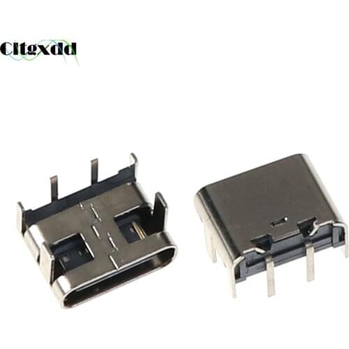 Cltgxdd 1PCS Type C 2 Pin Micro USB SMT Socket USB 3.1 Type-C Female Connector For Mobile Phone Charging Port