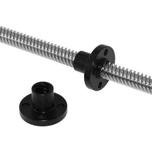 3D Printer Parts Black Nylon Z Axis Trapezoid Motor Screw Nuts T8 Nut Trapezoidal Screw Nut POM Nut Lead 8mm for T8 Lead Screw