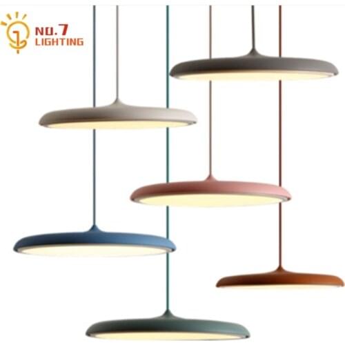 Designer Modern Flying Saucer Pendant Lights Art Decor Home Colorful Macaroon UFO Hanging Lamp Dining/Living Room Restaurant Bar