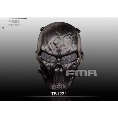 FMA TB1231 Full Face Skull Horror Facepiece Tricolor Optional