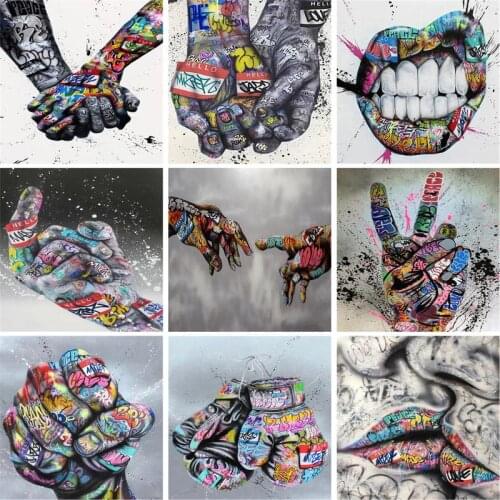 GATYZTORY Color Arm Figure Picture By Numbers For Adults Handmade 60x75cm Framed Home Bedroom Decoration Crafts