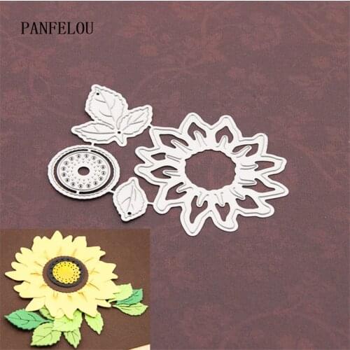Halloween 8.5x5.8 sunflower paper die cutting stencils punch Metal cuts dies cutting dies Scrapbooking DIY Embossing mould card