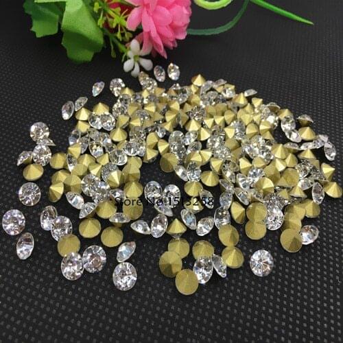 288pcs Crystal Color Point back Glass Chatons 2Gross Fancy Crystal Beads SS35 SS36 SS37 ss38,ss39,ss40,ss41,ss43,ss44,ss45,ss46