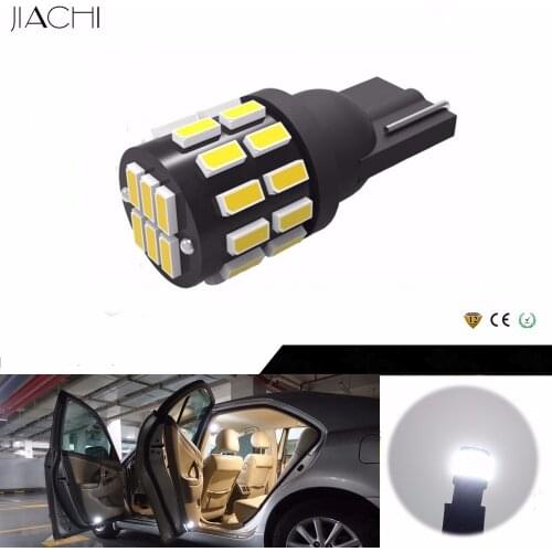 JIACHI 100 PCS T10 194 W5W 501 Auto LED Dome Reading Bulbs FPC License Plate Lamps 3014Chips 30SMD Car Interior Lights DC12V-24V