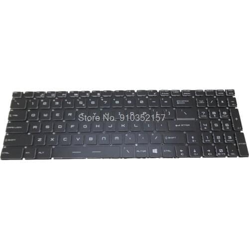 Laptop Backlit MS-17EK Keyboard For MSI Alpha 17 Alpha 17 A4DEK / Alpha 17 A4DEK-006 / Alpha 17 A4DE 17.3' English US Black New