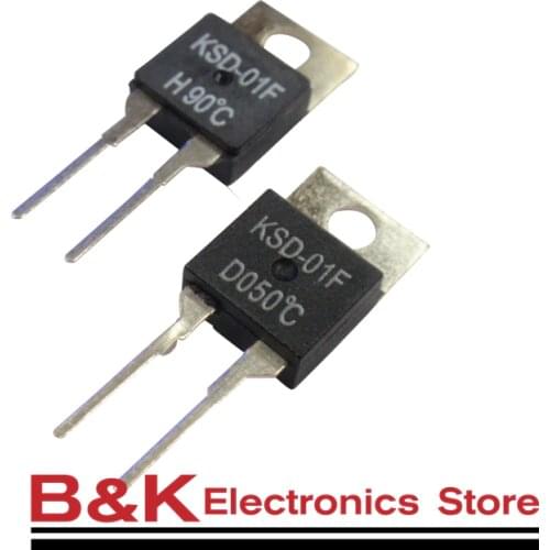 KSD-01F 40~150 Degree Celsius Normally Open Close Temperature Switch Thermostat Thermal Protector TO-220