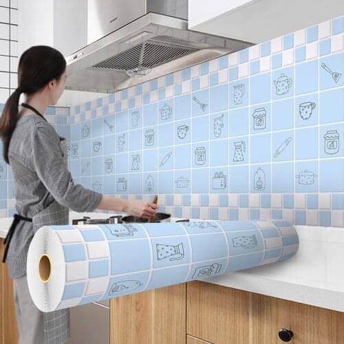 TT Kitchen Greaseproof Stickers Self-Adhesive Fire-Resistant High Temperature Range Hood Kitchen Bench Wall Waterproof Cabinet