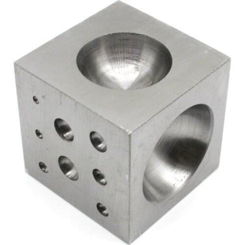 MIni Square Dapping Block for Shaping Texturizing 25mm Jewelry Doming Tool
