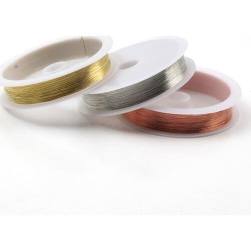 New Copper wire steel wire 0.2~1.0mm Beading Rope Cord Fishing Thread String For DIY Necklace Bracelets Jewelry Making Findings
