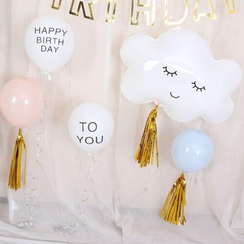 New Red Balloon Birthday Party Decoration White Cloud Balloon Lovely Cloud Birthday Outdoor Party Decoration Balloon 227