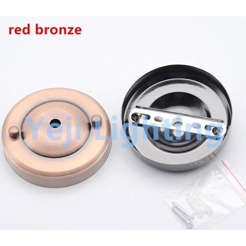 Retro Lamp Base Vintage Antique Ceiling rose ceiling plate E27 Lamp Holder metal Iron Pendant Light bases bronze ceiling canopy