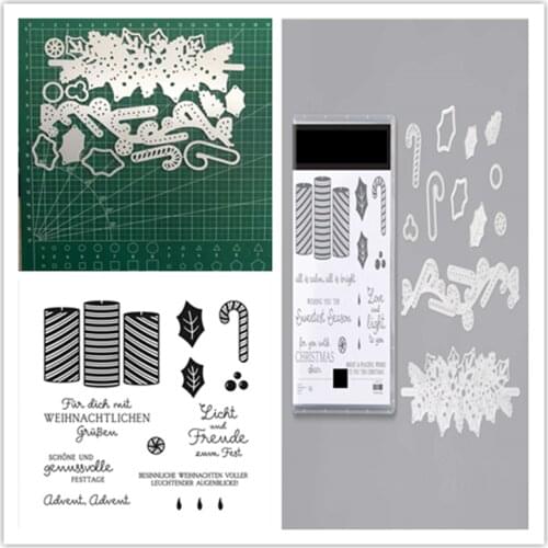Christmas Advent Metal Cutting Dies and Stamps Stencils Scrapbooking Photo Album Card Paper Embossing Craft DIY Die Cut