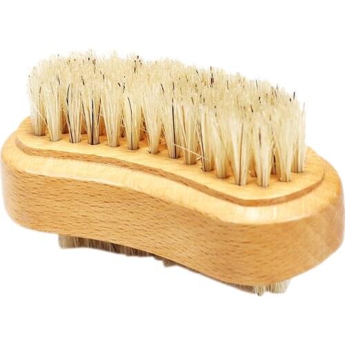 Wood Toe Finger Nail Brush Scrub Fingernail Toenail Cleaning Nailbrush Scrubber Tool