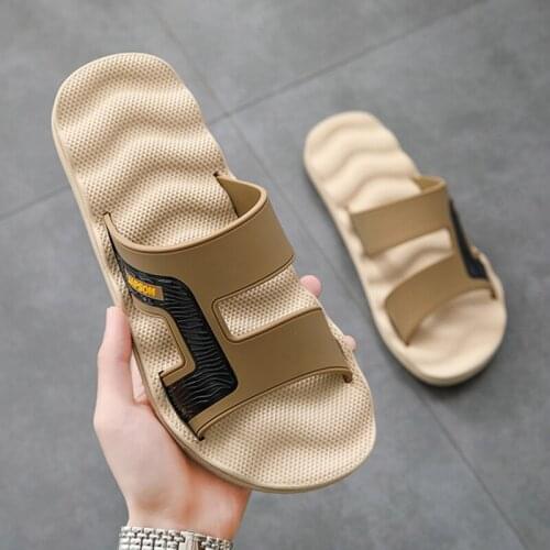 Men Slippers Summer Fashion Non-slip Flip Flops Outdoor Beach Sandals Men Soft Sole Casual Shoes Male Slipper Slides Big Size 48