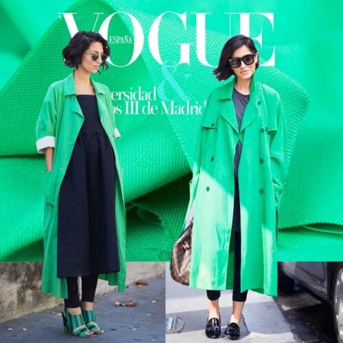 40% OFF Sale: Green couture fashion fabric,twill pattern,soft fabric,sew for overcoat,suit,blazer,dress,pants,craft by the yard
