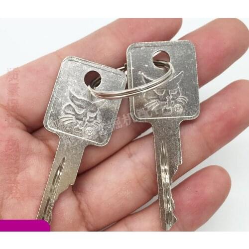 2pcs Excavator Key for Bobcat S550 S185 Skid Steer Loader Sweeper Key Doosan 331