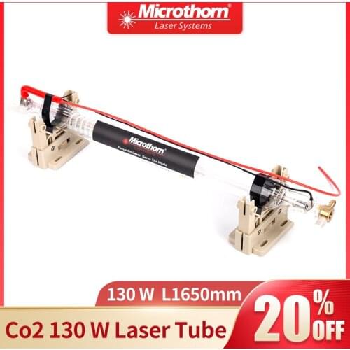 001 130W CO2 Laser Tube with 1650mm*80mm High Speed Cutting Machine